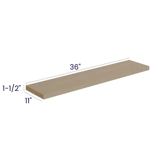 Natural Birch Floating Shelves · 36 inch