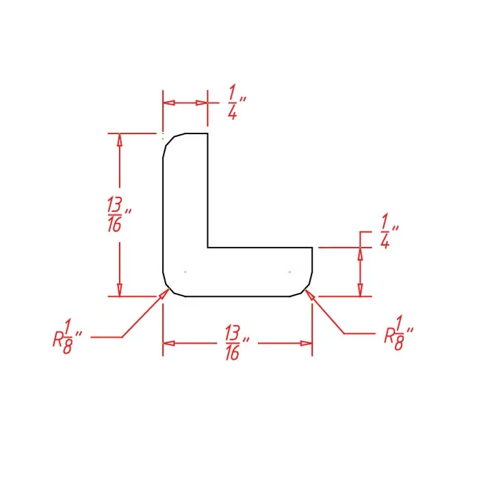 Red Cherry Moldings · Outside Corner