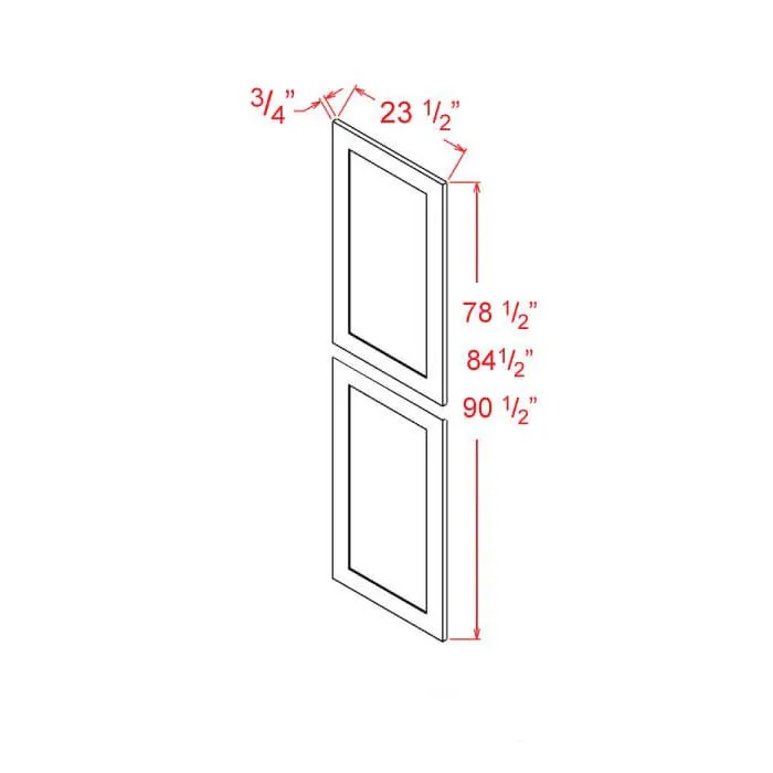 Red Cherry Panels · Tall Decorative End