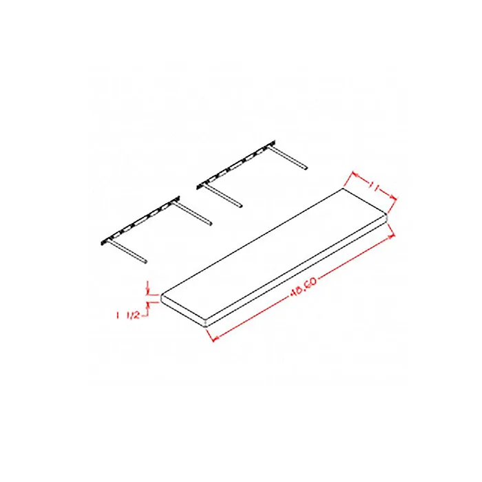 Red Cherry Floating Shelves · 48 & 60 inch