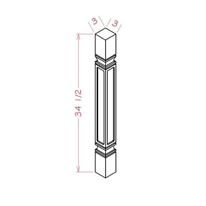 Red Cherry Decorative Legs · Square