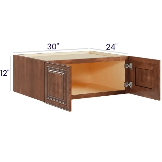 Red Cherry 30" Refrigerator Wall Cabinets