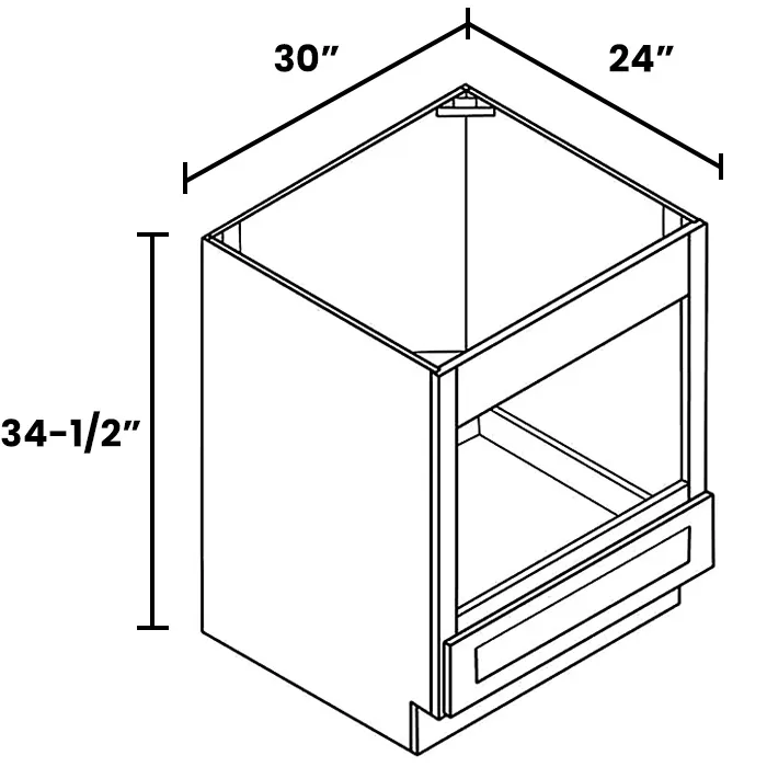 Heather Gray Shaker Microwave Base