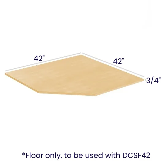 Heather Gray Shaker Sink Bases · Diagonal Sink Floor
